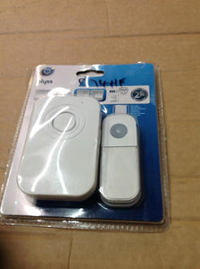 BLYSS BATTERY-POWERED WIRELESS DOOR CHIME KIT WHITE