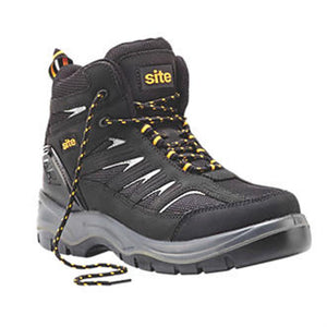 SITE QUARRY SAFETY TRAINER HIKERS BOOTS BLACK SIZE 11