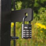 SQUIRE ZINC DIE-CAST CONSTRUCTION ALL-WEATHER COMBI PADLOCK BLACK 40MM