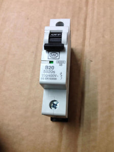 MK Miniature Circuit Breaker (MCB) Single Pole Type B - 20A 230V B20