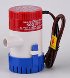 12V Boat/Marine Submersible Bilge Pump 500GPH 2.2A