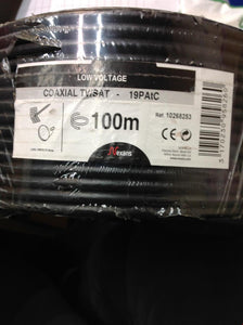 NEXANS COAXIAL TV/SAT - 19PAtC 100 METRES BLACK