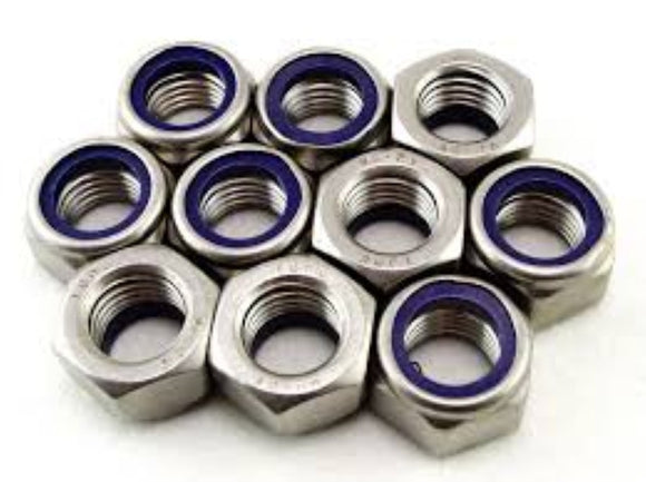 M20 A2 NYLON INSERT LOCK NUT (PACK OF 10)