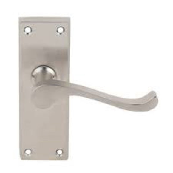 Bordeaux Lever Latch Pair Satin Nickel Door Handle