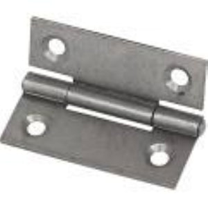 Steel Fixed Pin Hinges Self- Colour 50 x 38mm 20 Pack