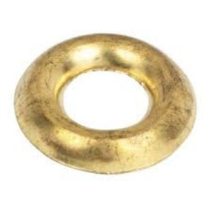 Surface Screw Cups 10ga Solid Brass 100 Pack