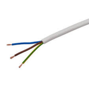 Time Heat- Resistant Flexible Cable 3093Y 3- Core 1mm² x 50m White