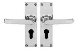 straight euro lever lock chrome