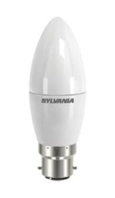 Sylvania Candle Frosted LED Lamp 2700 BC 6.5W X 2