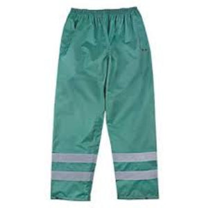 site waterproof trousers medium green reflective