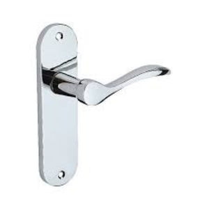 latch door handle chrome