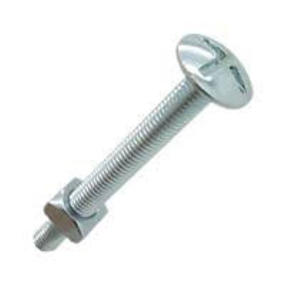 rawl bzp roofing bolt m6 x 80mm