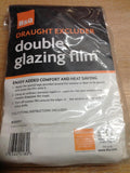 B & Q DOUBLE GLAZING FILM  4.5sqm 3m x 1.5m