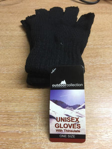 MAN ONE SIZE UNISEX GLOVES WITH THINSULATE FINGERLESS