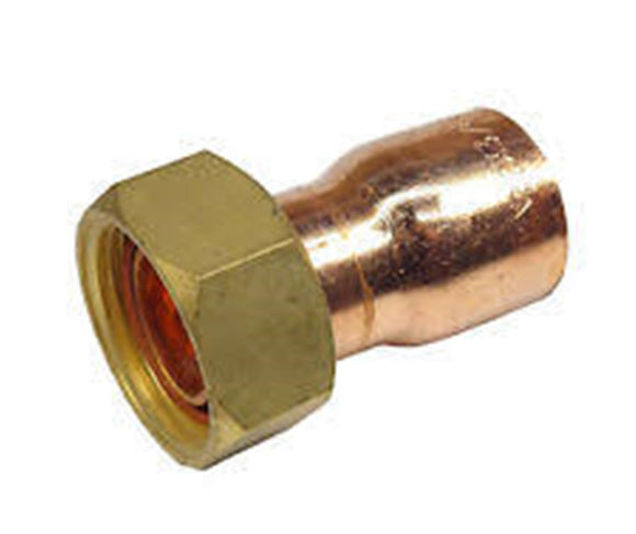 Flomasta End Feed Straight Tap Connector 22mm x 3/4