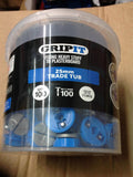 GripIt Blue Plasterboard Fixings 25 x 20mm 100 Pack