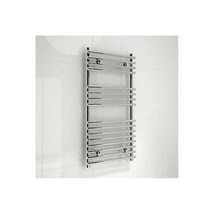 KUDOX HARROGATE SILVER TOWEL RAIL (H)900MM (W)450MM