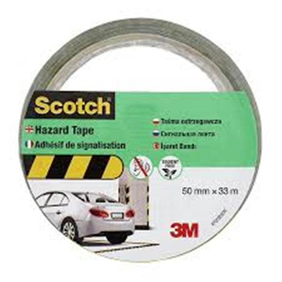 Scotch Black & yellow Marking tape (L) 33m (W) 50mm