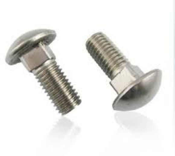 Threaded Coach Bolts A4 Stainless Steel M10 x 25mm 50 Pack