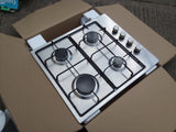 STAINLESS STEEL 4 RING GAS HOB (W) 60cm