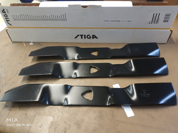 Stiga Park 125 Combi Pro Blade Set (3) 1134-9125-01 Genuine Part UK STOCK