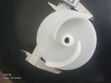 plastic water pump impeller 90.66 mm 8.66mm hole