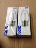 2 X LAP LED B22 CANDLE BULB