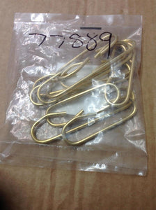 SMALL AND LARGE BRASS C LINKS PACKS OF 40