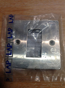 LAP 1-GANG FRONT PLATE + EARTH STAINLESS STEEL