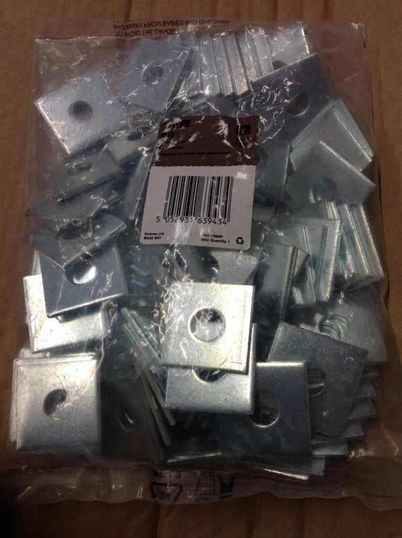 EASYFIX M12 SQUARE WASHERS PACK OF 100