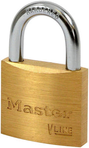 Master Lock Master Keyed Brass Padlocks 6mm (Dia) Shackle (Pack of 10)