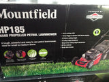 MOUNTFIELD HP185 46CM  HAND-PROPELLED ROTARY PETROL LAWN MOWER USED NEW SHAPE