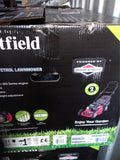 MOUNTFIELD HP185 46CM  HAND-PROPELLED ROTARY PETROL LAWN MOWER USED NEW SHAPE