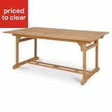Roscana Wooden 6 seater Extendable dining table
