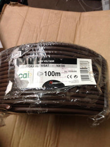 Nexans NX100 Brown Coaxial cable, 100m