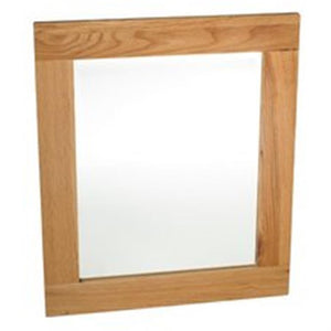 OAK EFFECT WOOD MIRROR (H)44CM X (W)34CM