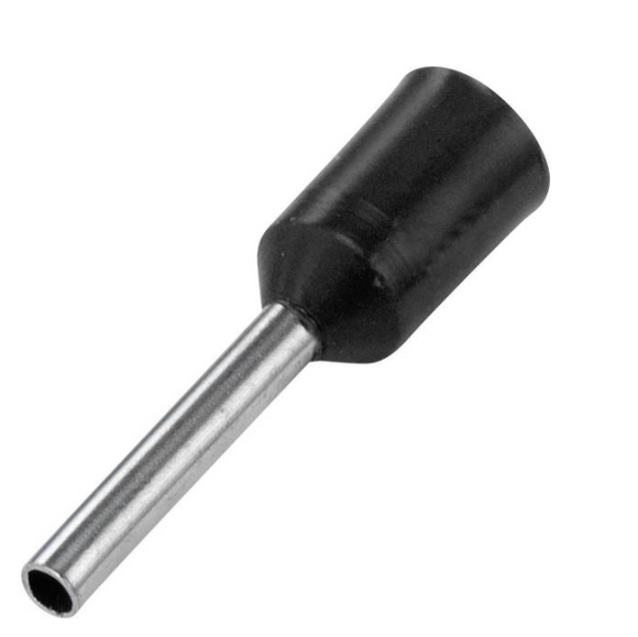 1.50mm² insulated cord end black Ferrule 1.50 mm² Partially Black 100