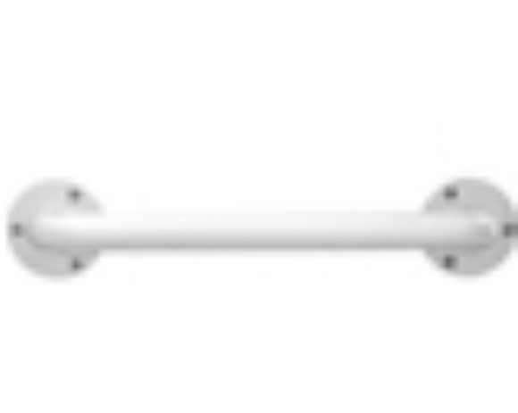 Grab Bar Stainless Steel White 530 x 32mm x 2 Handles Epoxy