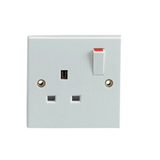 Single 13A Switched Sockets BS1363 Ex-Pro (Pack of 5)