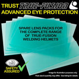 True Fusion Welding Helmet - Spare Lens Covers - Replacement Lenses