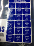 BZP Washers Pack 1000 Pcs